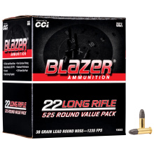Blazer, 22LR, 38 Grain, Lead Round Nose, 525 Round Box 10022
