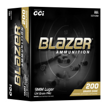 Blazer Brass, 9MM, 124 Grain, Full Metal Jacket, 200 Round Tray 52012BB