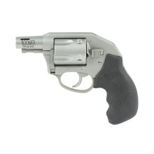 Boomer, Revolver, Double Action Only, 9MM, 2" Ported Barrel, Stainless Steel Frame, Silver, Compact Rubber Grip, Trenched Sight, 5 Rounds 79959