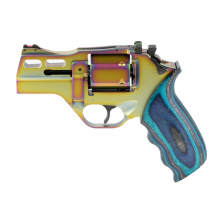 Rhino 30DS Revolver, Double Action/Single Action, 357 Magnum, 3" Barrel, Aluminum Frame, PVD Finish, Nebula, Blue Laminate Grip, Fiber Optic Front Sight, Adjustable Rear Sight, 6 Rounds, 3 Moon Clips 340.354