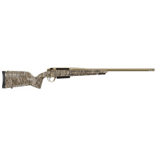 Evoke, Bolt Action Rifle, 22 Creedmoor, 22" Barrel, Threaded 5/8X24, Premium RFR Muzzle Brake, Cerakote Finish, Bronze, Mossy Oak Camo Polymer Stock with Integrated Picatinny Rail, TriggerTech Adjustable Trigger, 4 Rounds, 1 Magazine 801-15058-00