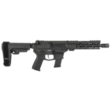 Banshee MK10 AR Pistol | 10MM, 8" Barrel .578X24 Thread Pitch, Armor Black Cerakote Finish, CMMG Pistol Grip, Pistol Stabilizing Brace, Ambidextrous Controls, 15 Rounds, 1 Magazine 10A570F-AB
