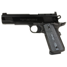 Combat Unit Government, 1911, Semi-automatic, Full Size, Metal Frame Pistol, 9MM, 5" Barrel, Matte Finish, Black, G10 Grips, Adjustable Sights, Optic Ready, Ambidextrous Thumb Safety, 8 Rounds, 1 Magazine O1082CCU-OR