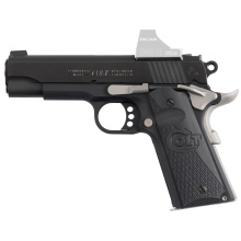 Night Commander, 1911, Semi-automatic, Metal Frame Pistol, Commander Size, 45ACP, 4.25" Barrel, Cerakote Finish, Black Slide, Blued Frame, Optics Ready, Colt Grips, Novak Night Sights, Ambidextrous Thumb Safety, 8 Rounds, 1 Magazine O4840NC-OR