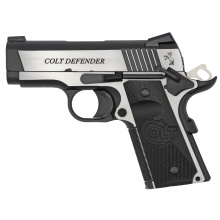 Combat Elite Defender, Semi-automatic, 1911, Compact, 9MM, 3" Barrel, Stainless Steel Frame, Two-Tone Finish, G10 Grips, 9Rd, 1 Magazine, Right Hand, Upswept Beavertail Grip Safety, Ambidextrous Thumb Safety, Novak Night Sights O7082CE