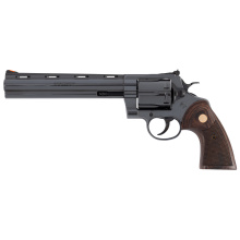 Anaconda, Revolver, Double Action/Single Action, Steel Frame, 44 Remington Magnum, 8" Barrel, Blued Polished Finish, Black, Red Ramp Front/Adjustable Rear Sights, Target Walnut and Gold Medallion Grips, 6 Rounds ANACONDA-BP8WTS