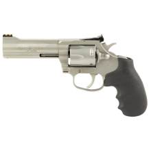 King Cobra Target, Revolver, Double Action Only, 357 Magnum, 4.25" Barrel, Matte Stainless Steel Finish, Silver, Hogue Rubber Grips, Fiber Optic Front Sight, 10 Rounds KCOBRA-SM4RTS