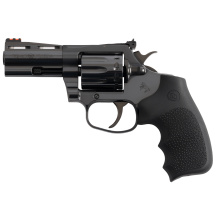 King Cobra, Revolver, Double/Single Action, 22 LR,3" Barrel, Carbon Steel, Polished Blued Finish, Hogue Rubber Grips, Fiber Optic Front and Adjustable Rear Sights, 10 Rounds KCOBRA22-BP3RFO