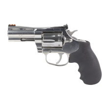 King Cobra, Revolver, Double Action Only, 22 LR, 2" Barrel, Stainless Steel Finish, Silver, Hogue Rubber Grips, Fiber Optic Front Sight, 10 Rounds KCOBRA22-SP2RFO