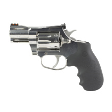 King Cobra, Revolver, Double Action Only, 22 LR, 3" Barrel, Stainless Steel Finish, Silver, Hogue Rubber Grips, Fiber Optic Front Sight, 10 Rounds KCOBRA22-SP3RFO