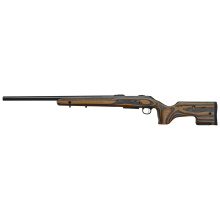 600 Plus Range, Bolt Action Rifle, 308 Winchester, 24" Barrel, 1:10 Twist, Threaded 5/8X24, Matte Finish, Black, Gray and Brown Laminate Stock with Adjustable Comb, Adjustable Trigger, 2 Position Safety, 5 Rounds, 1 Magazine 07513