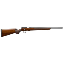 457 Varmint, Bolt Action Rifle, 17 HMR, 20.5" Threaded Barrel, 1/2x28 Thread Pitch, Black, Varmint Style Walnut Stock, Suppressor Ready, 5 Rounds 02408