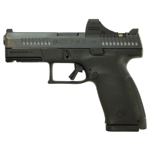 P-10C, Striker Fired, Semi-automatic, Polymer Frame Pistol, Sub-Compact, 9MM, 4" Barrel, Nitride Finish, Black, Night Sights, 15 Rounds, 3 Magazines, Holosun SCS Installed 086091