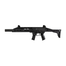 Scorpion 3 Plus, Semi-automatic, Carbine, 9MM, 16.3" Barrel, Threaded 1/2x28, Matte Finish, Black, Faux Suppressor, Folding Adjustable Stock, Adjustable Sights Ambidextrous Bolt Catch, 20 Rounds, 1 Magazine 91422