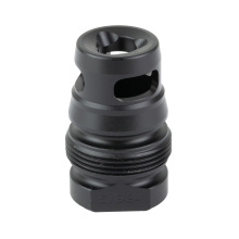 Xeno Pistol Wee Brake, Muzzle Brake, 9MM, 5/8X24 Thread Pitch, Nitride Finish, Black DA126