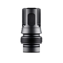 Xeno 3-Prong Flash Hider, 6MM, 1/2X28 Thread Pitch, Nitride Finish, Black DA129