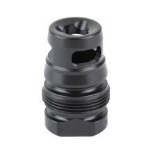 Xeno Pistol Wee Brake, Muzzle Brake, 9MM, M13.5X1 LH Thread Pitch, Nitride Finish, Black DA135