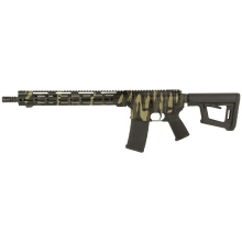 DB15, Semi-automatic Rifle, AR, 556NATO, 16" Barrel, 1:8 Twist, A2 Flash Hider, Mid-Length Gas System, Cerakote Finish, Tiger Strip Camo, 15" Free Float M-LOK Handguard, Magpul MOE Grip, Magpul MOE-PR Stock, 30 Rounds, 1 Magazine DB1717K172