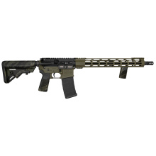 DB15, Semi-automatic Rifle, AR, 300 Blackout, 16" Barrel, Threaded 5/8X28, A2 .30 Cal Flash Hider, Hard Coat Anodized Finish, Black, Cerakote Finish, Olive Drab Green, Black Multicam B5 Bravo Stock, B5 P-Grip and B5VFG Foregrip, 15" M-LOK Rail, 30 Rounds