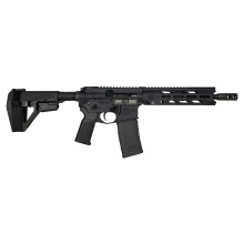 DB15 Obsidian, Semi-automatic, AR Pistol, 300 Blackout, 10.5" Barrel, 1:8 Twist, Muzzle Brake, Anodized Finish, Black, 9" Free Float M-LOK S Rail, Magpul MOE K2 Grip, SBA5 Pistol Brace, 30 Rounds, 1 Magazine DB1984B001