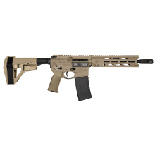 DB15 Obsidian, Semi-automatic, AR Pistol, 300 Blackout, 10.5" Barrel, 1:8 Twist, Muzzle Brake, Anodized Finish, Flat Dark Earth, 9" Free Float M-LOK S Rail, Magpul MOE K2 Grip, SBA5 Pistol Brace, 30 Rounds, 1 Magazine DB1984B061