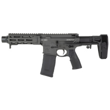 DDM4 PDW, Semi-automatic, AR Pistol, 300 Blackout, 7" Cold Hammer Forged Barrel, Cobalt Anodized Finish, Daniel Defense Pistol Grip, Maxim Defense CQB Pistol Brace, Ambidextrous Safety, 30 Rounds, 1 Magazine 02-088-03260-047
