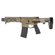 DDM4 PDW, Semi-automatic Pistol, AR, 300 Blackout, 7" Barrel, 1:7" Twist, Linear Compensator, Cerakote Finish, Flat Dark Earth, Daniel Defense Grip, Maxim Defense PDW Brace, 30 Rounds, 1 Magpul 300BLK PMAG Gen 3 02-088-05075-047