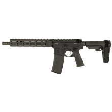 DD4P, Semi-automatic, AR Pistol, 5.56 NATO, 11.5"  Chrome-Lined Government Profile Barrel, 1:7 Twist, Carbine Length Gas System, Low Profile Gas Block, Black, A2 Flash Hider, 10.5" Free-float M-LOK Rail, Pistol Grip, SBA3 Brace, 30 Rounds, 1 Magazine DD0