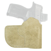 Suede Nemesis, Pocket Holster, Fits SIG P365/P365 SAS/P365X/P365 with Red Dot Sight, Ambidextrous, Leather Construction, Suede Finish, Natural 226NJ9YZ0