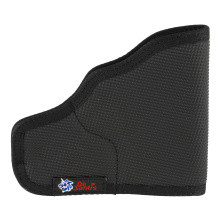 Ammo Nemesis Pocket Holster, Fits J-Frame 2.25", Bodyguard .38, Ruger LCR, Ambidextrous, Black Leather DSGM33BJN3Z0