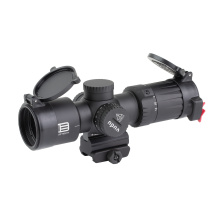 Vudu, Rifle Scope, 4-12X Magnification, 36mm Objective, First Focal Plane, Compatible with Mini-ACOG Mounts, MD5 Illuminated MRAD Reticle, Black, Includes Mount VDU4-12FFMD5