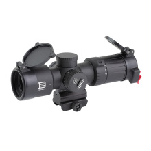 Vudu, Rifle Scope, 4-12X Magnification, 36mm Objective, First Focal Plane, Compatible with Mini-ACOG Mounts, MR5 Illuminated MRAD Reticle, Black, Includes Mount VDU4-12FFMR5
