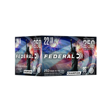 Federal, 22LR, 36 Grain, Copper Plated Hollow Point, 250 Rounds per Box 750USA