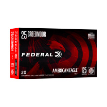 American Eagle, 25 Creedmoor, 125 Grain, Total Metal Jacket, 20 Round Box AE25CRD1