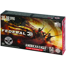 American Eagle, .30-06 Springfield, 150 Grain, Full Metal Jacket, 20 Rounds per Box AE3006USA
