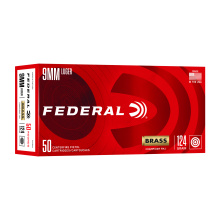 Champion Training 9MM, 124 Grain, Full Metal Jacket, 50 Rounds per Box 1090 FPS C9124A