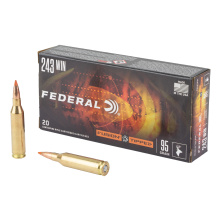 Fusion, 243 Winchester, 95 Grain, Fusion Soft Point, 20 Rounds per Box F243TFS1