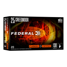 Fusion, 25 Creedmoor, 130 Grain, Fusion Tipped Bullet, 20 Round Box F25CRDTFS3