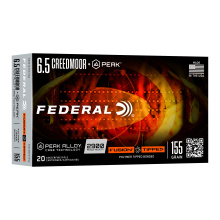 Fusion Tipped Peak, 6.5 Creedmoor, 155 Grain, Polymer Tipped Bonded Bullet, Peak Alloy Case, 20 Round Box F65CRDPKTFS2