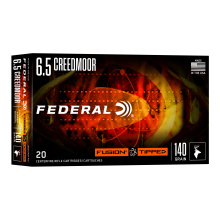 Fusion, 6.5 Creedmoor, 140 Grain, Fusion Polymer Tip, 20 Round Box F65CRDTFS1