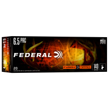 Fusion, 6.5 PRC, 140 Grain, Fusion Polymer Tip, 20 Round Box F65PRCTFS1