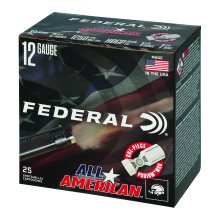 All American, 12 Gauge, 2.75", #7.5, 1 1/8 oz, Lead, 25 Rounds per Box FAA12HC 7.5