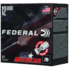 All American, 12 Gauge, 2.75", #7.5, 2.75 Dram, 1 oz, Lead, 25 Rounds per Box FAA12L1 7.5