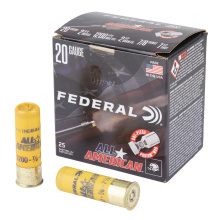 All American, 20 Gauge, 2.75", #7.5, 2.5 Dram, 7/8 oz, Lead, 25 Rounds per Box FAA20 7.5