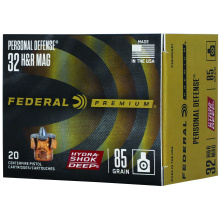 Hydra-Shok Deep, 32 H&R, 85 Grain, Jacketed Hollow Point, 20 Rounds per Box P32HRHSD1