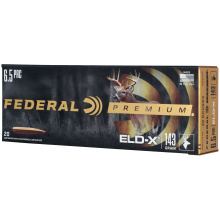 Federal Premium, Extremely Low Drag eXpanding, 6.5 PRC, 143 Grain, Polymer Tip, 20 Round Box P65PRCELDX1