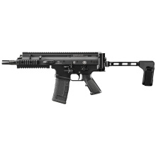 Scar 15P, Semi-automatic Pistol, 300 Blackout, 7.5" Barrel, 3 Prong Flash Hider, Anodized Finish, Black, SB Tactical Brace, Non Reciprocating Charging Handle, Short Stroke Gas System, Polymer Grip, Vertical Rear Picatinny Rail with Sling QD Cup, Ambidext