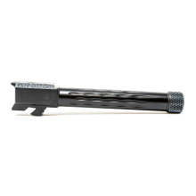 Match Series, Flame Fluted, 1:10 Twist Barrel, 9MM, For Glock 17 Gen 5, Threaded 1/2x28, Nitride Finish, Black GB910N175LGQ-T