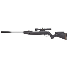 Swarm Magnum 8X Gen3i, .25 Cal, 975 Feet Per Second, 21.3" Barrel, Matte Finish, Black, Nylon Stock, 10 Rounds, 1 Magazine, Gamo 3-9X40MM Scope, Gamo Whisper Fusion Sound Suppression Device 6110039063554