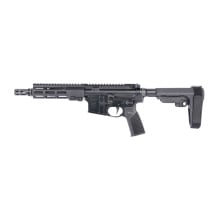 Super Duty MOD1, Semi-automatic, AR Pistol, 300 Blackout, 8" Cold Hammer Forged, Chrome Lined Barrel, 5/8X24 Thread Pitch, Anodized Finish, Black, SBA3 Pistol Stabilizing Brace, Geissele A17 Grip, Custom Pistol-Length Gas System, 7" MK16 Handguard, No Ma